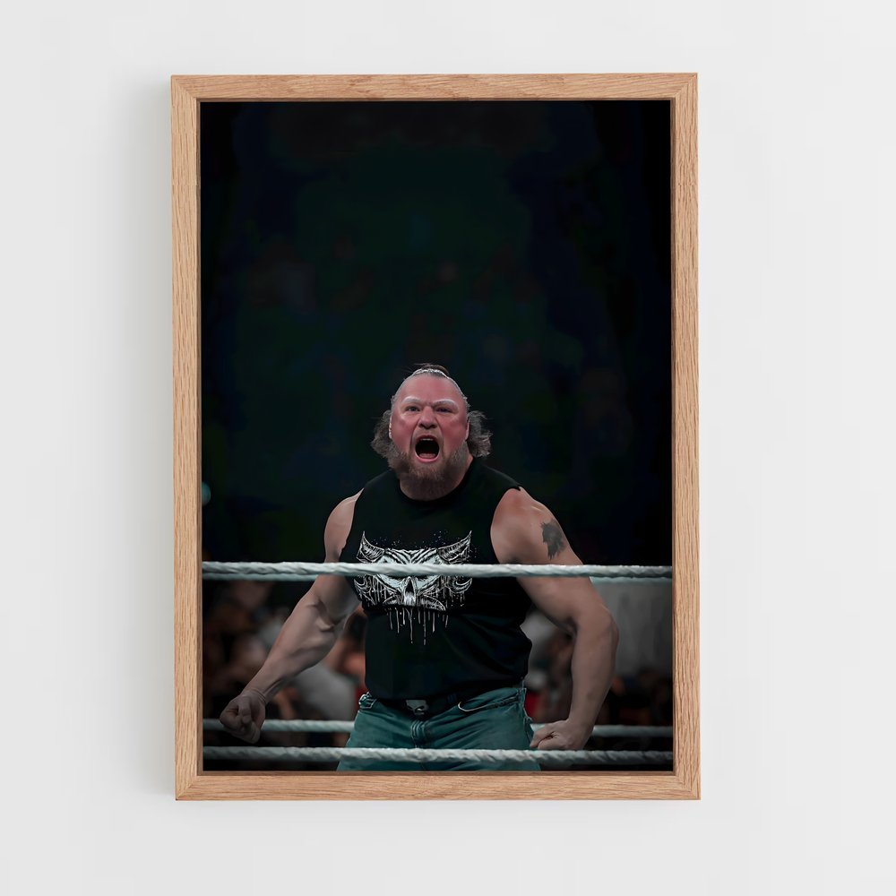 Poster Brock lesnar lutteur – affiche MMA (vue 4)